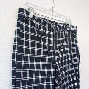 TINSEL Blue Windowpane Plaid Skinny Pant SZ 10